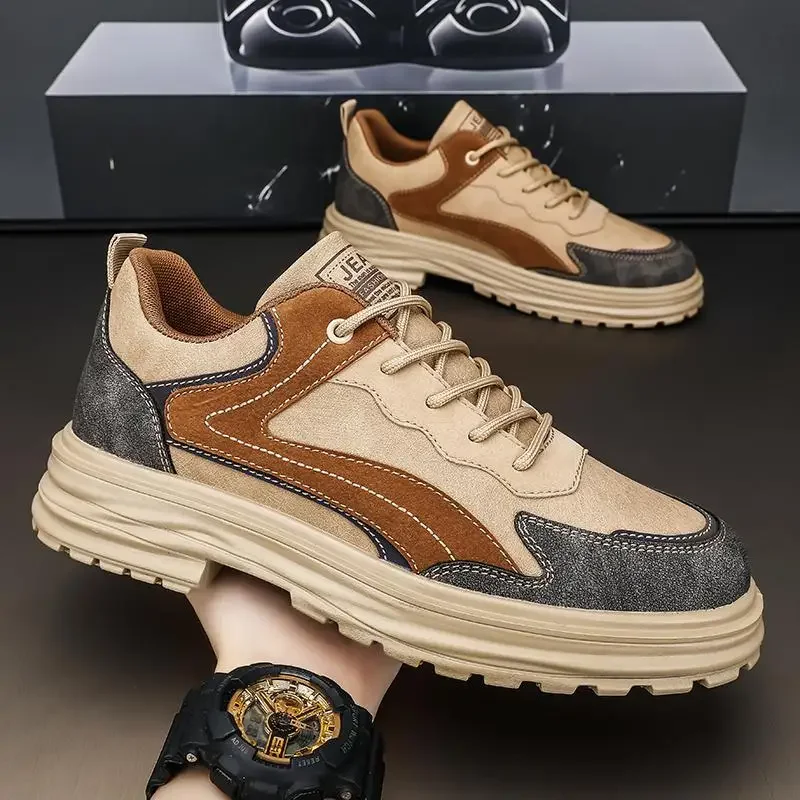 

Men's Shoes Autumn and Winter 2023 New Men's Casual Leather Shoes Boys Sports Work Tide Shoes White Flat Shoes