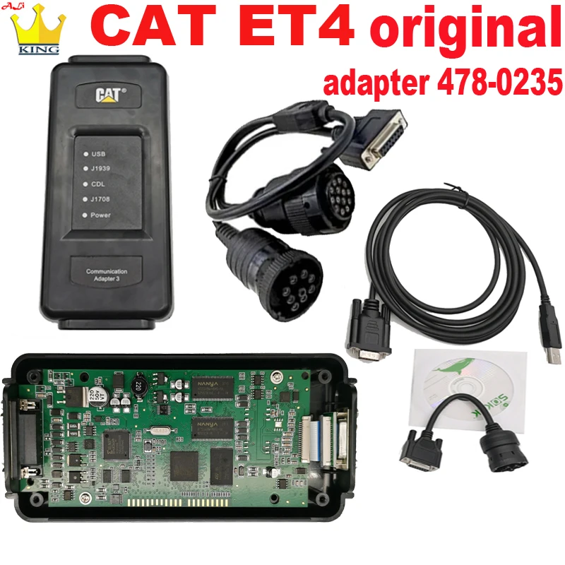 

Адаптер CAT ET4 1:1 4780235 Коммуникация CAT4 ET4 Сверхмощный грузовик-гусеница, экскаватор obd 2, кабели сканера, диагностические инструменты