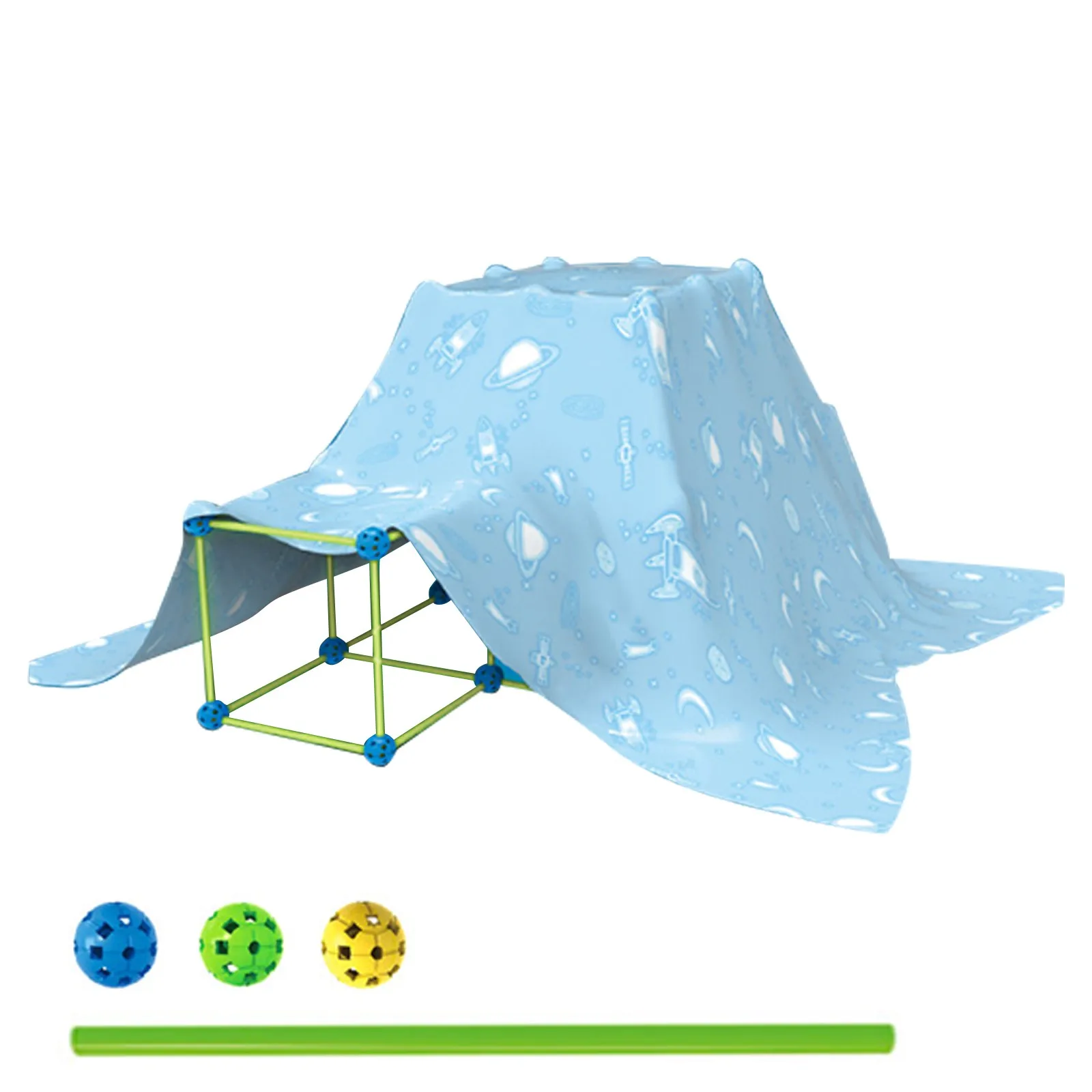 

100Pcs/set Fort Glowing Construction with Toys Tent Cover Kids STEM Kit Building Education