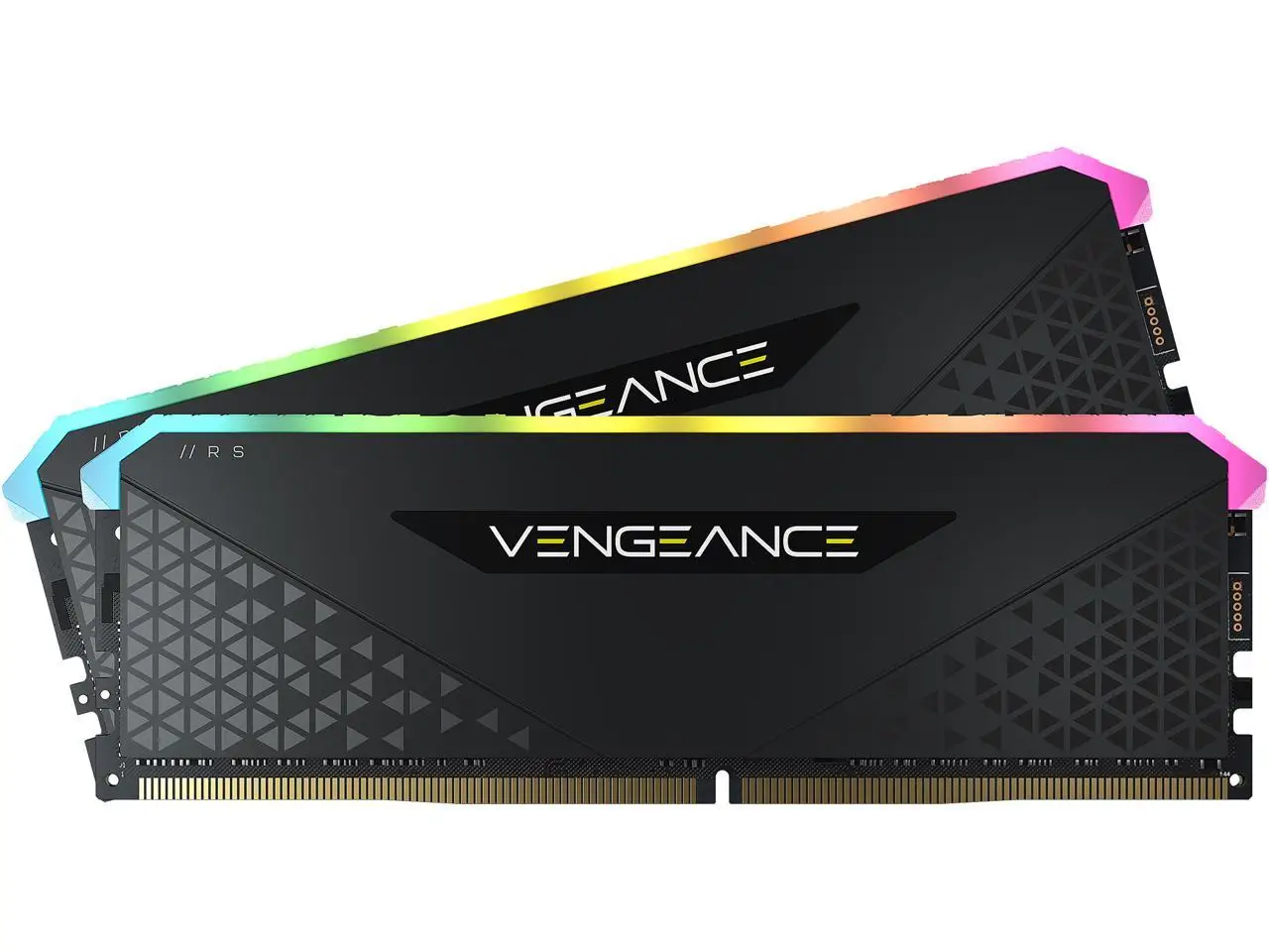 

CORSAIR Vengeance RGB RS 32GB (2 x 16GB) 288-Pin PC RAM DDR4 3200 (PC4 25600) Desktop Memory Model CMG32GX4M2E3200C16