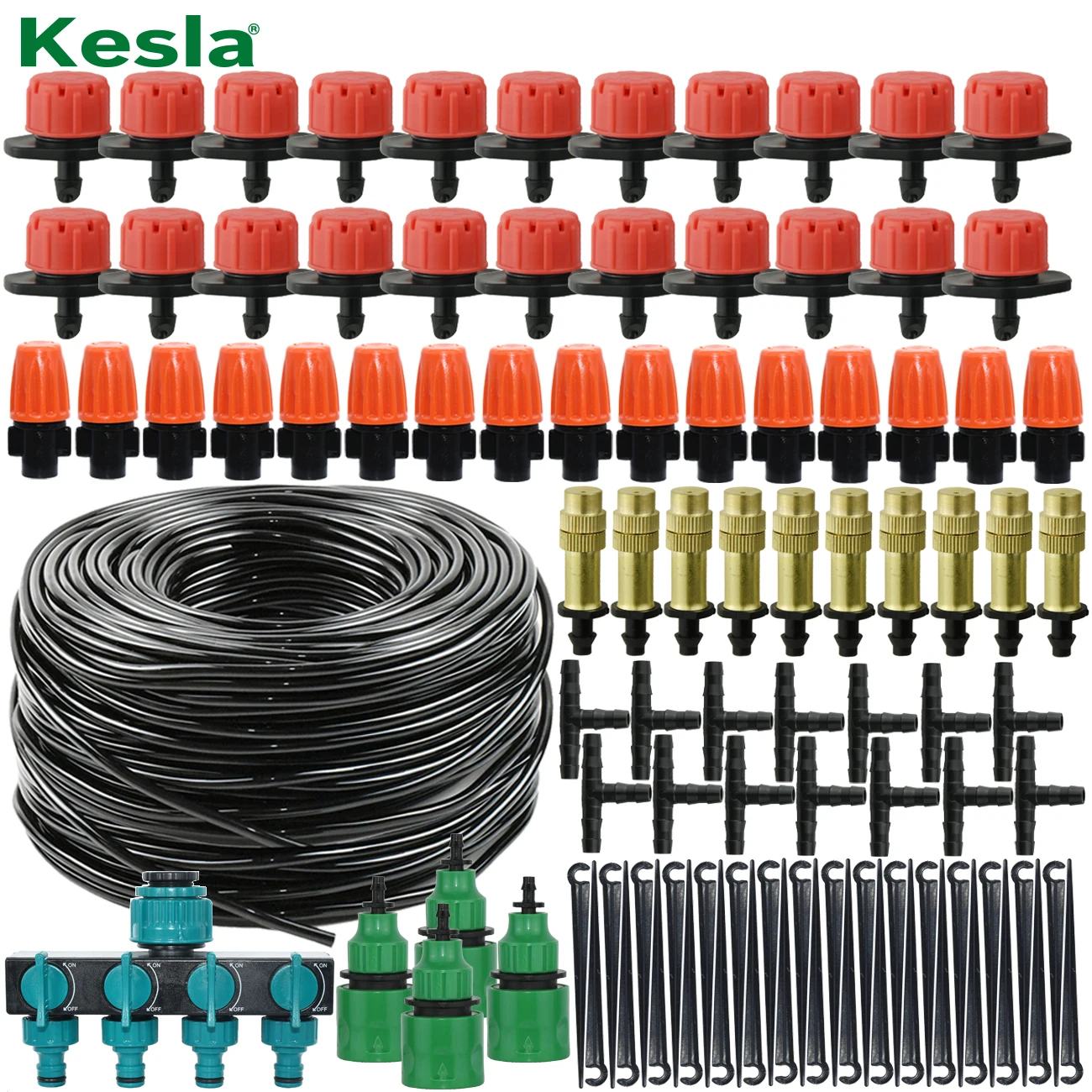 KESLA 5-35 м 4/7 мм шланг микро капельное орошение комплекты для полива система