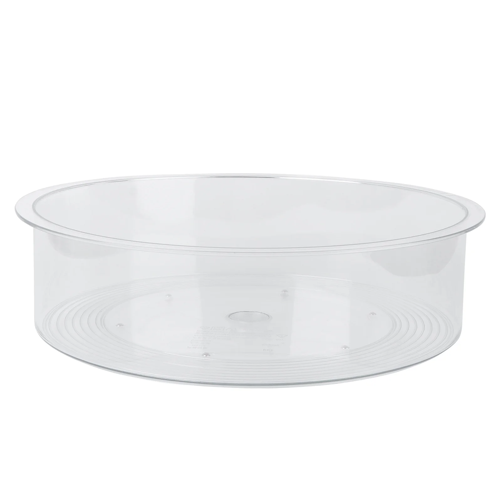 

1PC Desktop Makeup Tray Rotate Refrigerator Storage Box Kitchen Artifact (White)