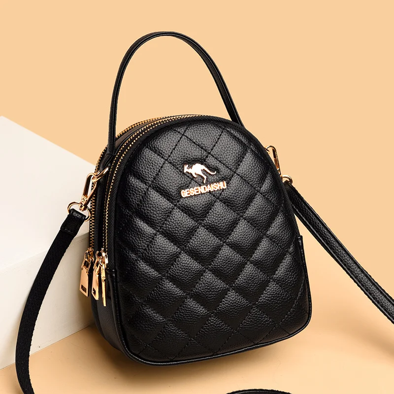 

Маленькие сумки через плечо в клетку с бриллиантами для женщин, новая дизайнерская сумка из искусственной кожи, Женская однотонная Стегана...