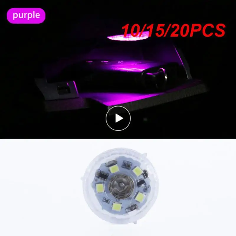 

10/15/20PCS Mini Colorful Car Interior Ambient Light Led Touch Ambient Light Universal Led Ambient Light