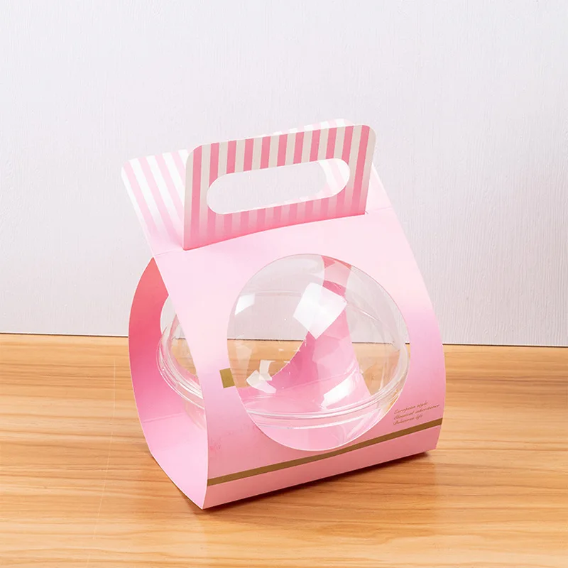 

Прозрачные шарики для конфет с крышками, розовый/синий, пластик, 5/10 шт.