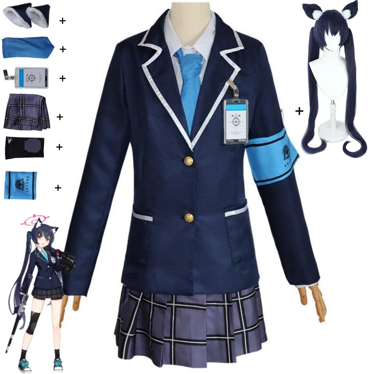 Женский костюм для косплея из аниме Kuromi Serika