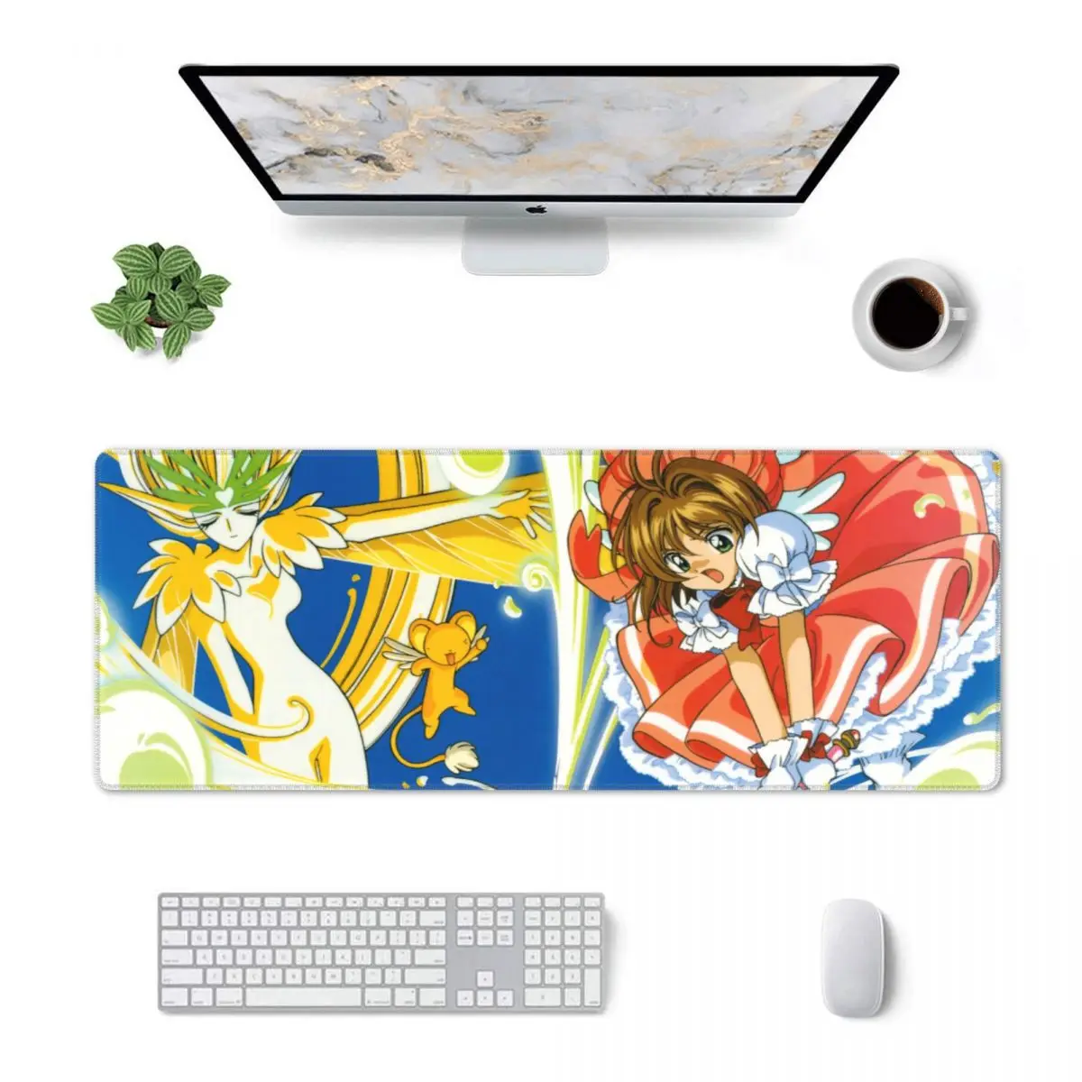 Большой коврик для мыши игры в Сакуру компьютерный офиса и ноутбука Maiya с аниме