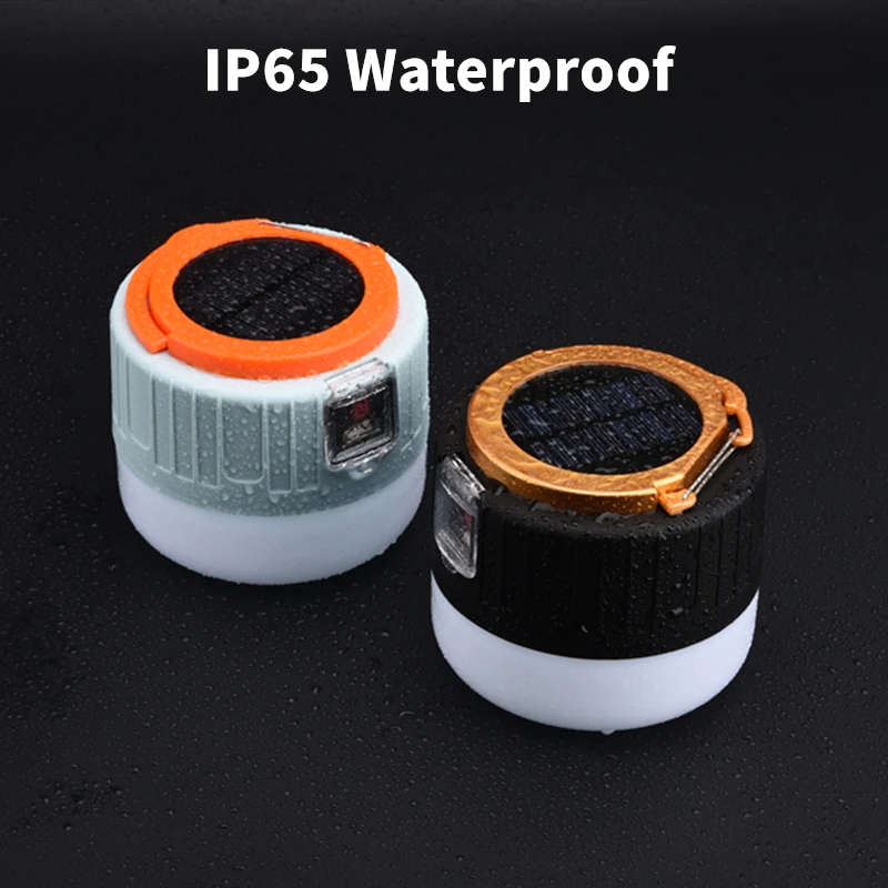 Туристический светильник на солнечной батарее 1200 Вт с USB-зарядкой 3 режима |