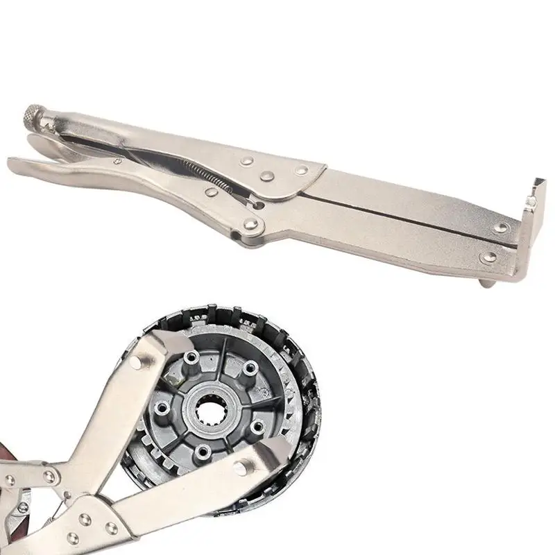 

Clutch Holding Tool Motorcycle Clutch Hub Basket Gear Pliers Motorcycle Puller Tool Reliable Grip Fits Most Square Style Clutch