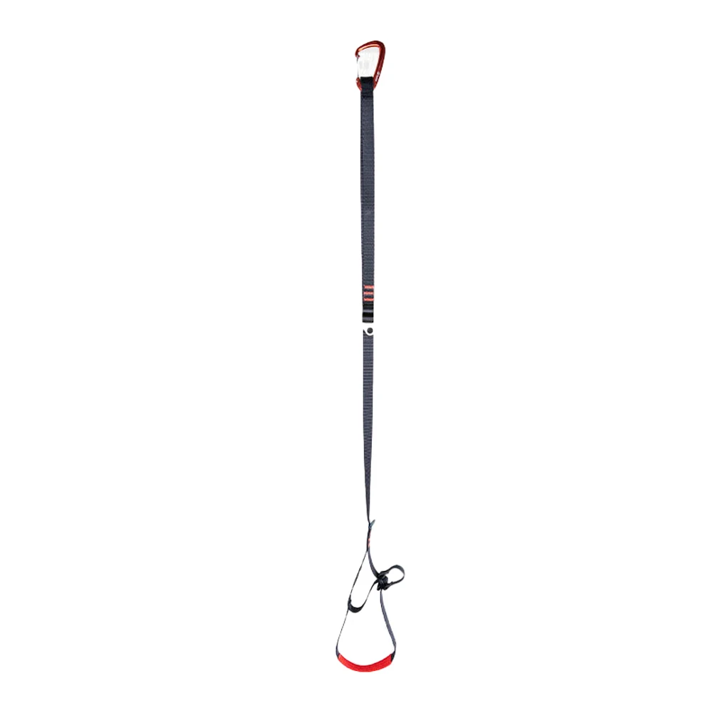 

Rock Climbing Foot Loop Professional Wear-resistant Ascending Accessories Adjustable Climb Strap Mountaineering Tools Red
