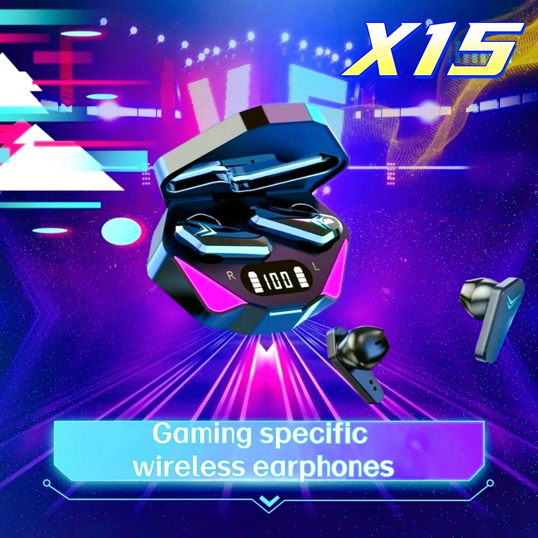 Фото Игровая беспроводная гарнитура X15, хорошее качество звука, бинауральная стереосистема, встроенный микрофон, который можно звонить с голосом, №3