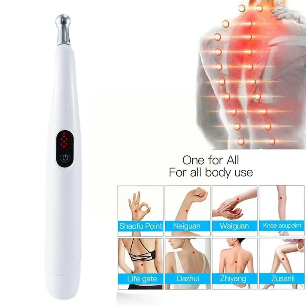 

Electric Acupuncture Point Pen Electronic Acupuncture Neck Rechargeable Massager Relief Body Leg Pen Back Pain Portable Hea J1T5