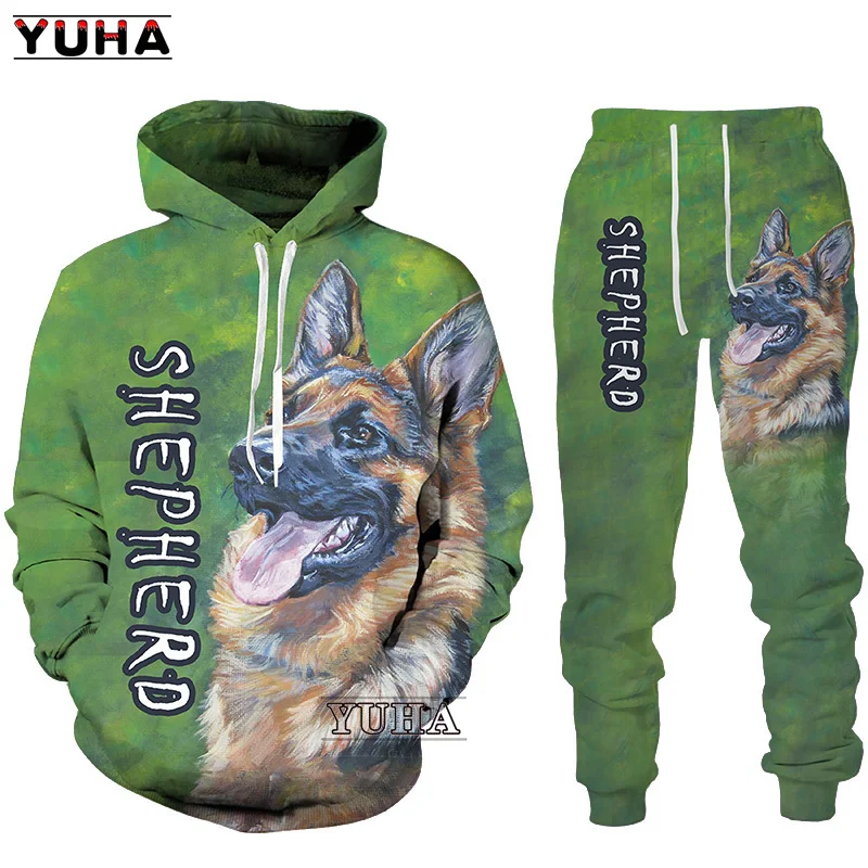 Толстовка унисекс с 3D принтом собаки милая толстовка немецкой овчарки топы