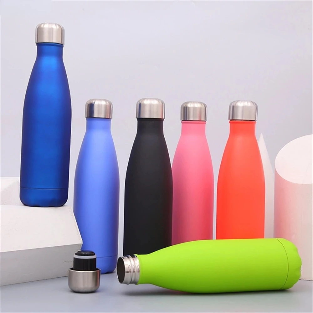 350-1000ml Water Bottle BPA free 304 Stainless Steel Travel Sport Drink Bottle Beer Tea Coffee Thermos Insulated Water Bottles
