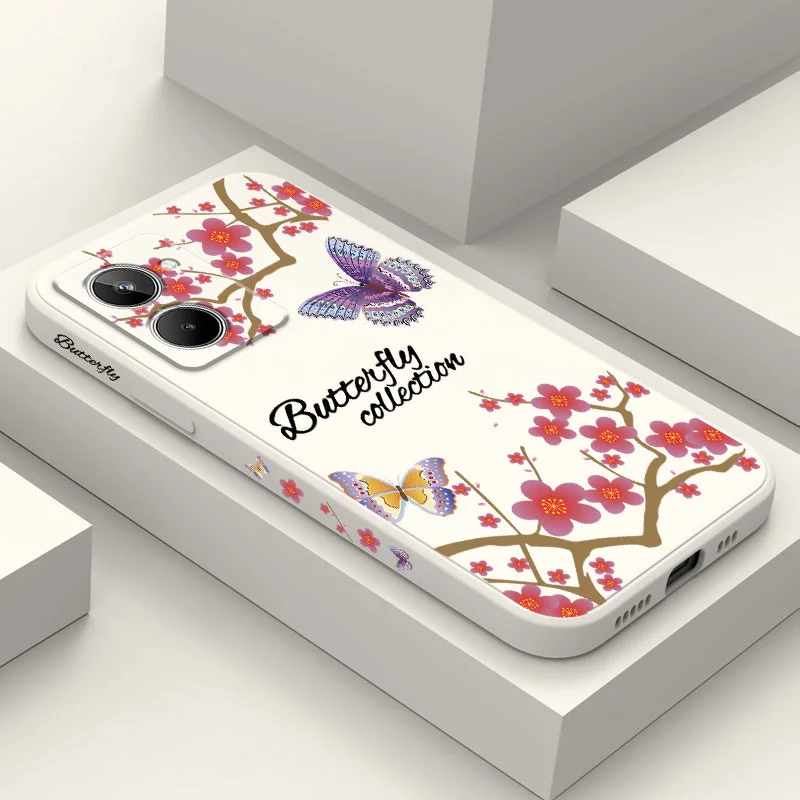 

Ветка-бабочка для OPPO Realme 10 10T 9 9i 8 8i 7 7i 6 Pro Plus C31 C30 C35 C11 C12 C15 C20 C21Y C25 S 4G чехол 2021 2020