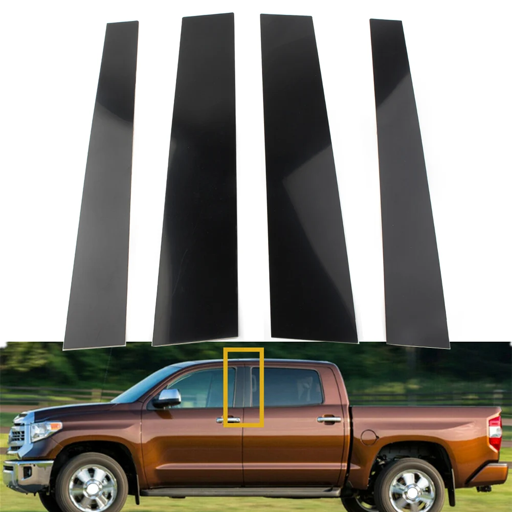 

4Pcs Car Stickers Pillar Posts Door Trim Covers For TOYOTA Tundra 2007-2020 Decorative Car-Styling AUTO Accessories