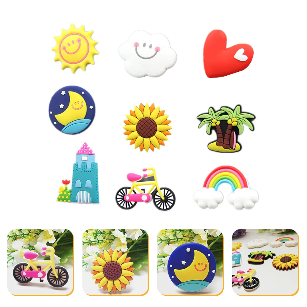 

9pcs Refrigerator Magnets Creative Fridge Magnets Fridge Whiteboard Ornament