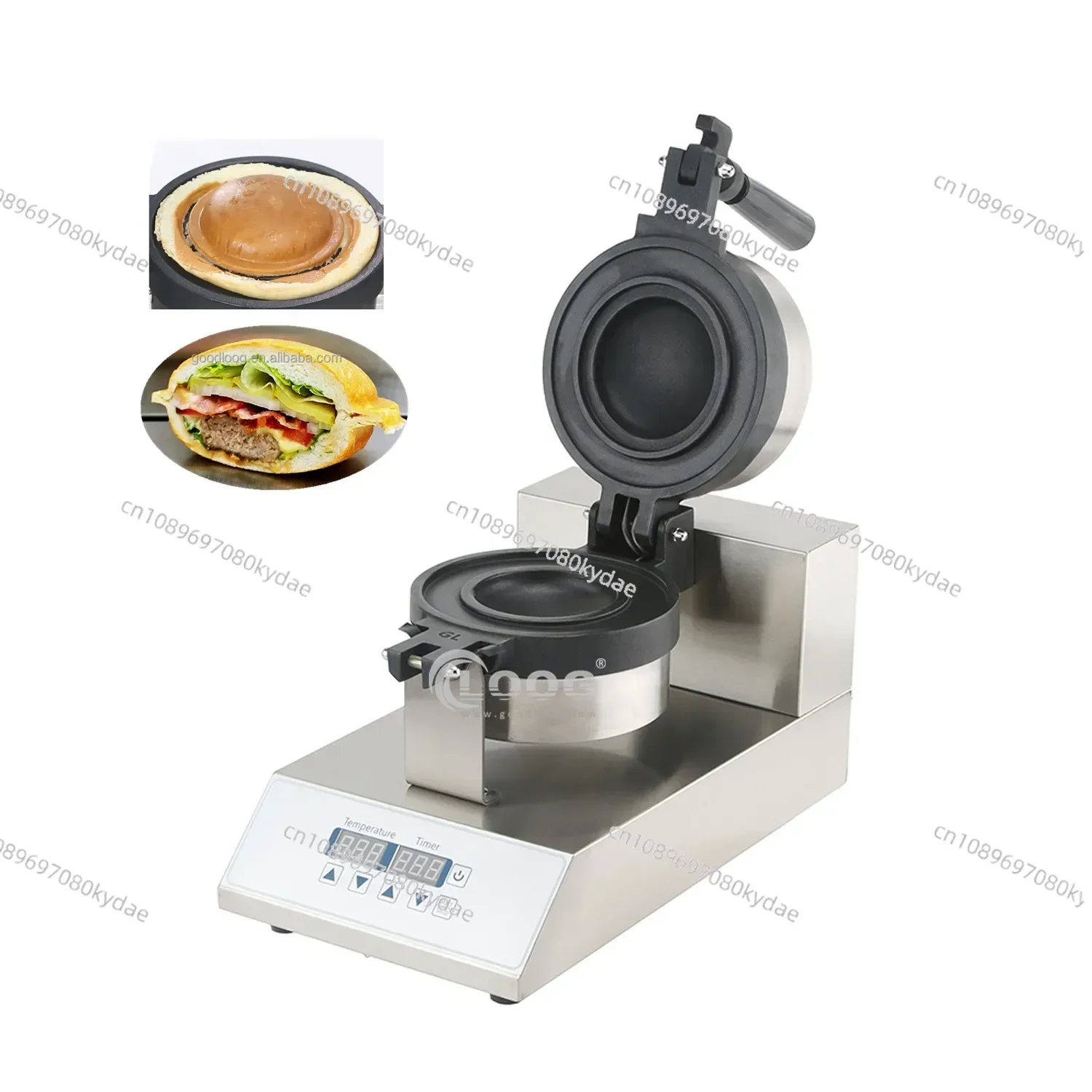 110 В 220 цифровая машина для гамбургеров коммерческая грелка Krapfen итальянское