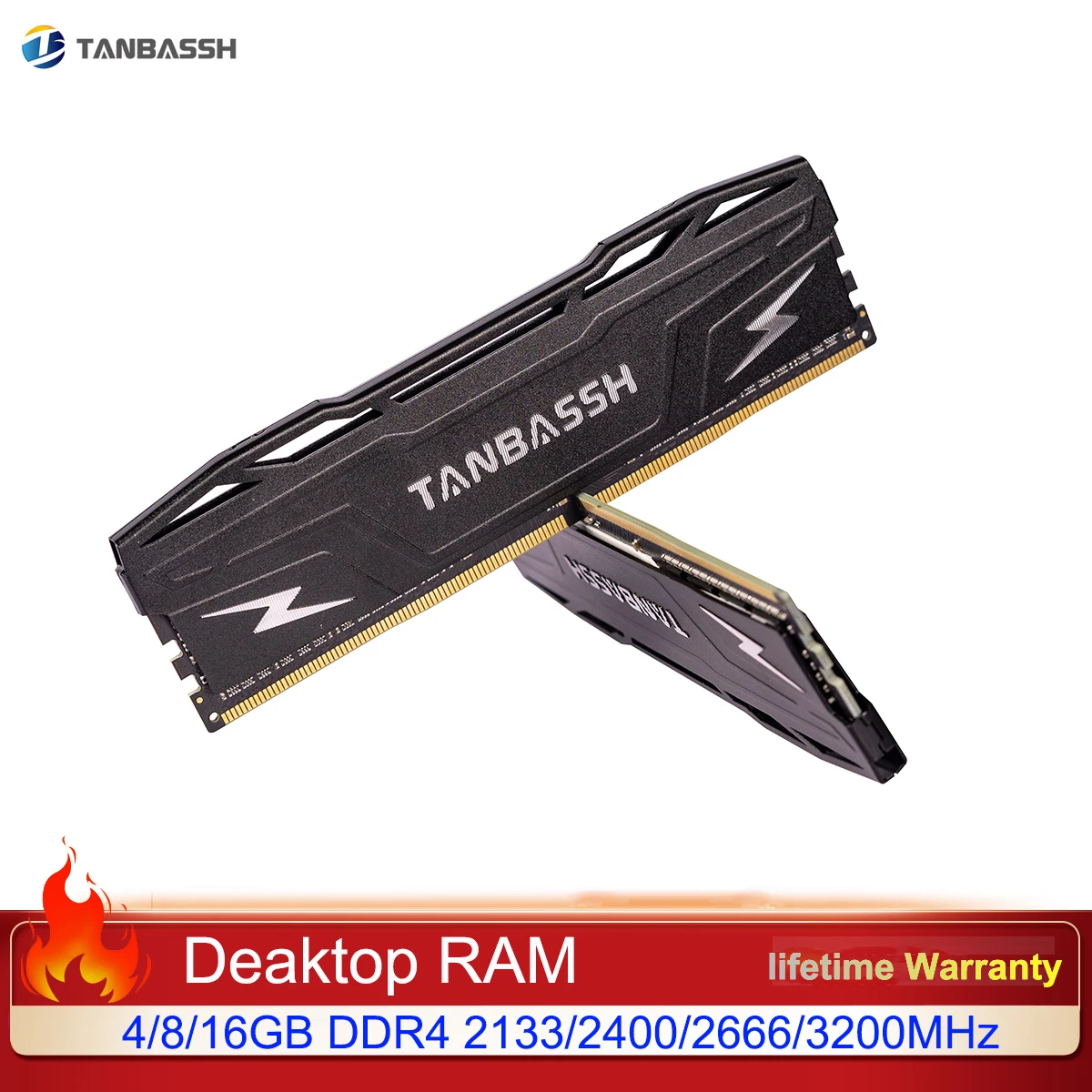 

Настольная оперативная память TANBASSH, черный радиатор, DDR4, ОЗУ 4 ГБ, 8 ГБ, 16 ГБ, 2133, 2400, 2666, 3200 МГц, ПК, DIMM RAM s для Intel, AMD, все материнские аккумуляторы