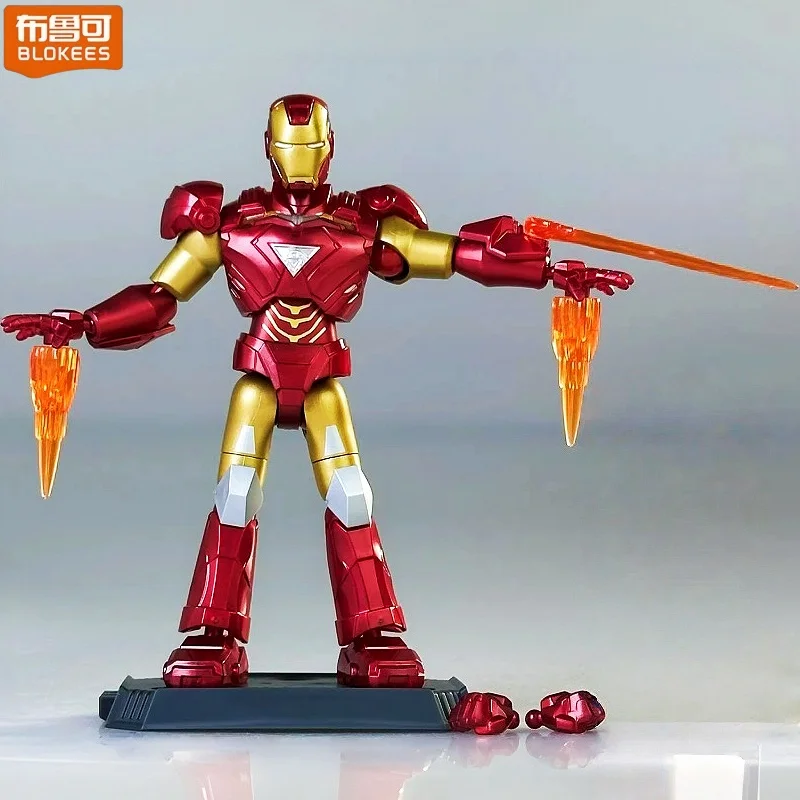 Строительные блоки Blokees Marvel, Железный человек, герой, 4-е издание, сборка, модель сращивания, детские игрушки-головоломки, украшения для рабочего стола (art.: 3920d2ec51fa2) - 3920d2ec51fa2