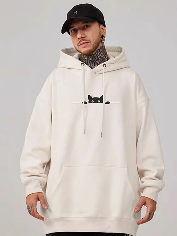 

y2k Winter Cartoon Hooded Men Streetwear Hoodie For Men Cotton Sweatshirts Basic Pullover Streetwear Hoodies Fall Unisex Sweats