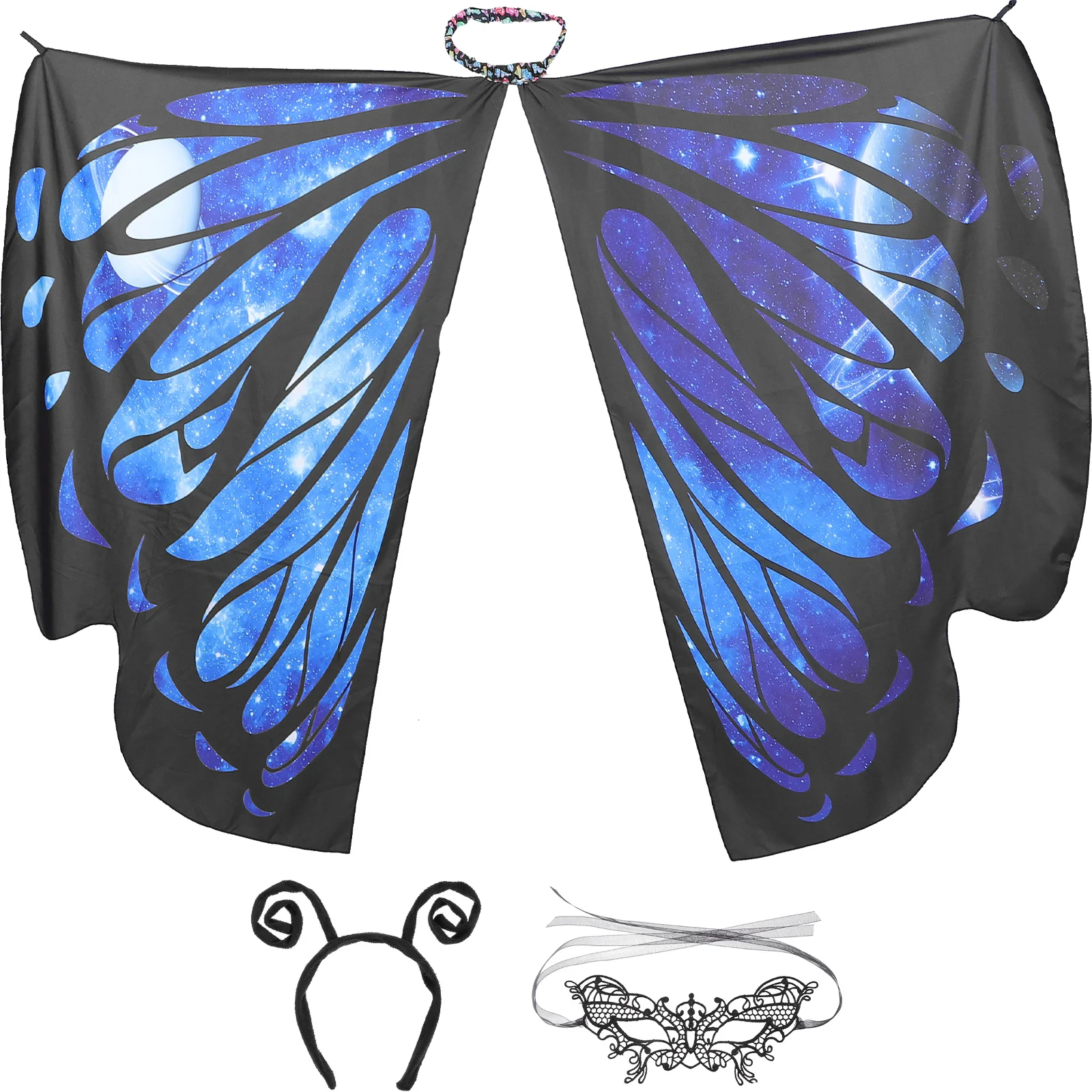 

1 Set of Portable Butterflies Cloak Chic Masquerade Mask Decorative Butterflies Cape