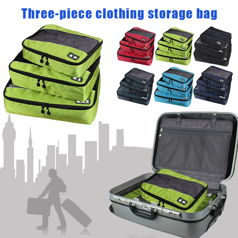 

Garment Clothing Shirts Organizers Luggage Travel Packing Pcs/Set For Necessaire Cubes Bag Bags Pants 3