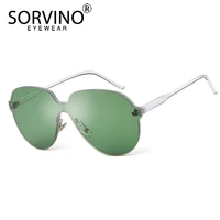 sorvino retro oversized pilot sunglasses women 2020 90s luxury brand designer big lady rimless aviation sun glasses shades sp255