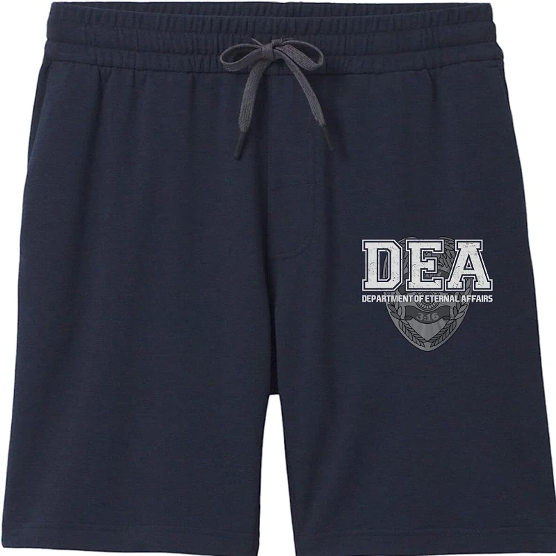 

New Summer High Quality Men Shorts DEA Department of Eternal Affairs! Christianity Shorts Cool Shorts