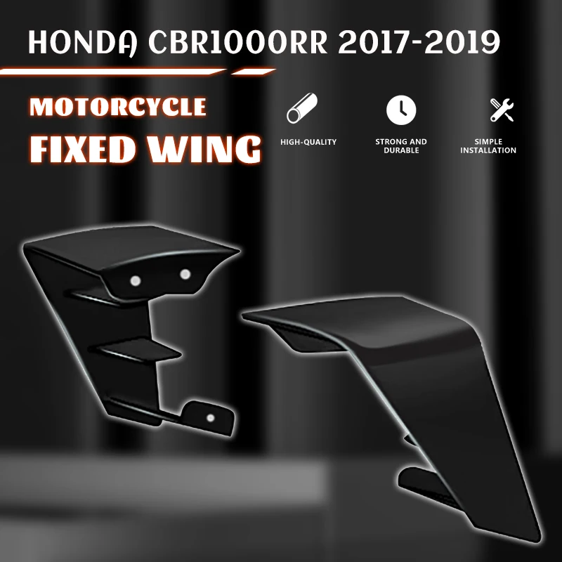 

for HONDA CBR1000RR CBR 1000 RR 2017 2018 2019 Motorcycle Fairing Parts Fixed Wing Wind Aerodynamic Winglet Windshield Spoiler