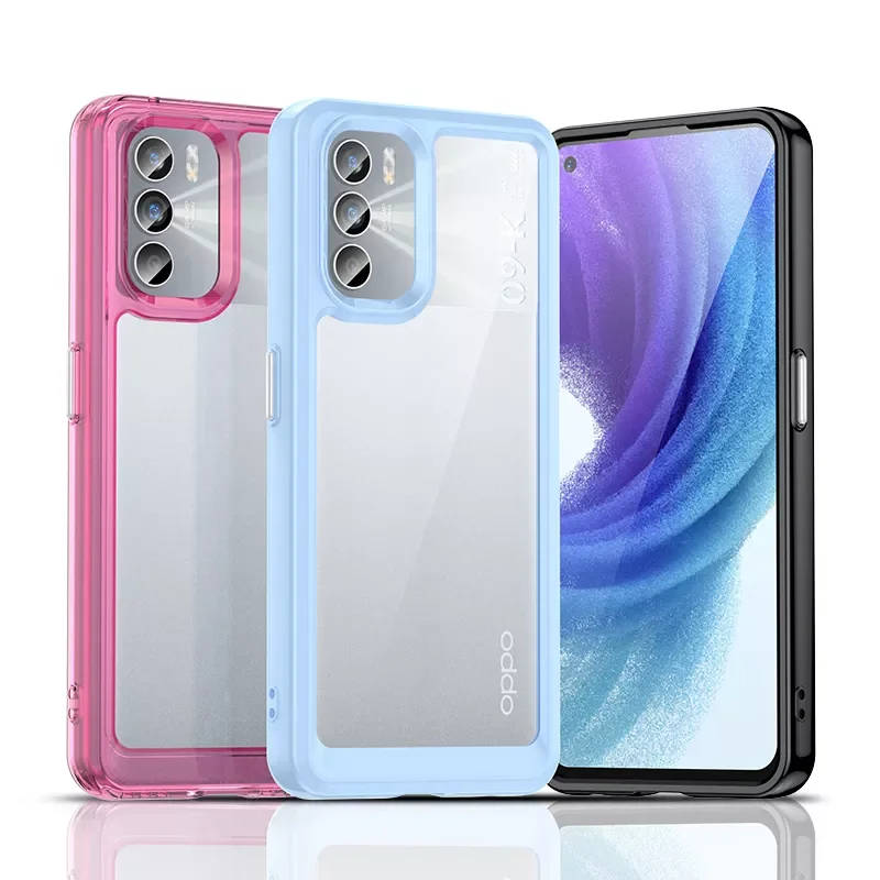 

For Realme GT 5G Case For Realme GT Cover Coque Funda Hard Translucent Soft Frame Shockproof Clear Phone Case For Realme GT