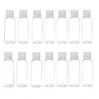 30 шт 60 мл пластиковые пустые бутылки с откидной крышкой, прозрачные многоразовые косметические контейнеры, для шампуня, дезинфицирующего средства для рук, лосьона для путешествий