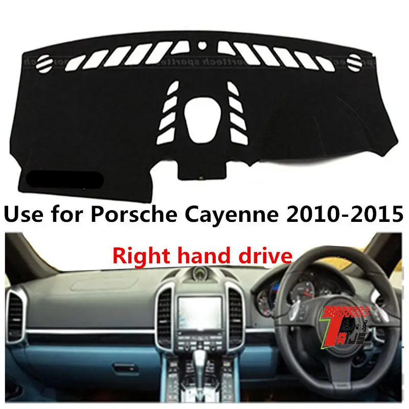 

TAIJS Car Dashboard Cover Dash Mat For Porsche Cayenne 2010-2015 Right Hand Drive Auto Non-slip Sun Shade Pad Carpet