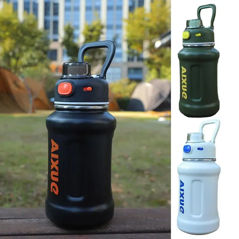 

650ml Vacuum Water Bottle With Straw Portable Insulated Vacuum Flask Stainless Steel Thermos Drinking Bottles For Hiking Camping