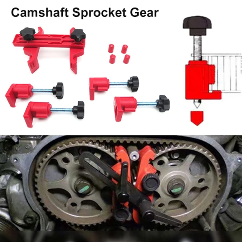 

Camshaft Lock Holder Car Engine Timing Belt Disassembly Tools Cam Timing Locking Tool Set Universal Cam Automotive Kit