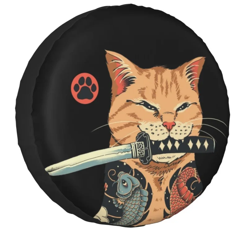 

Catana Spare Tire Cover Bag Pouch for Suzuki Mitsubish Japanese Cat Samurai Dust-Proof Car Wheel Covers