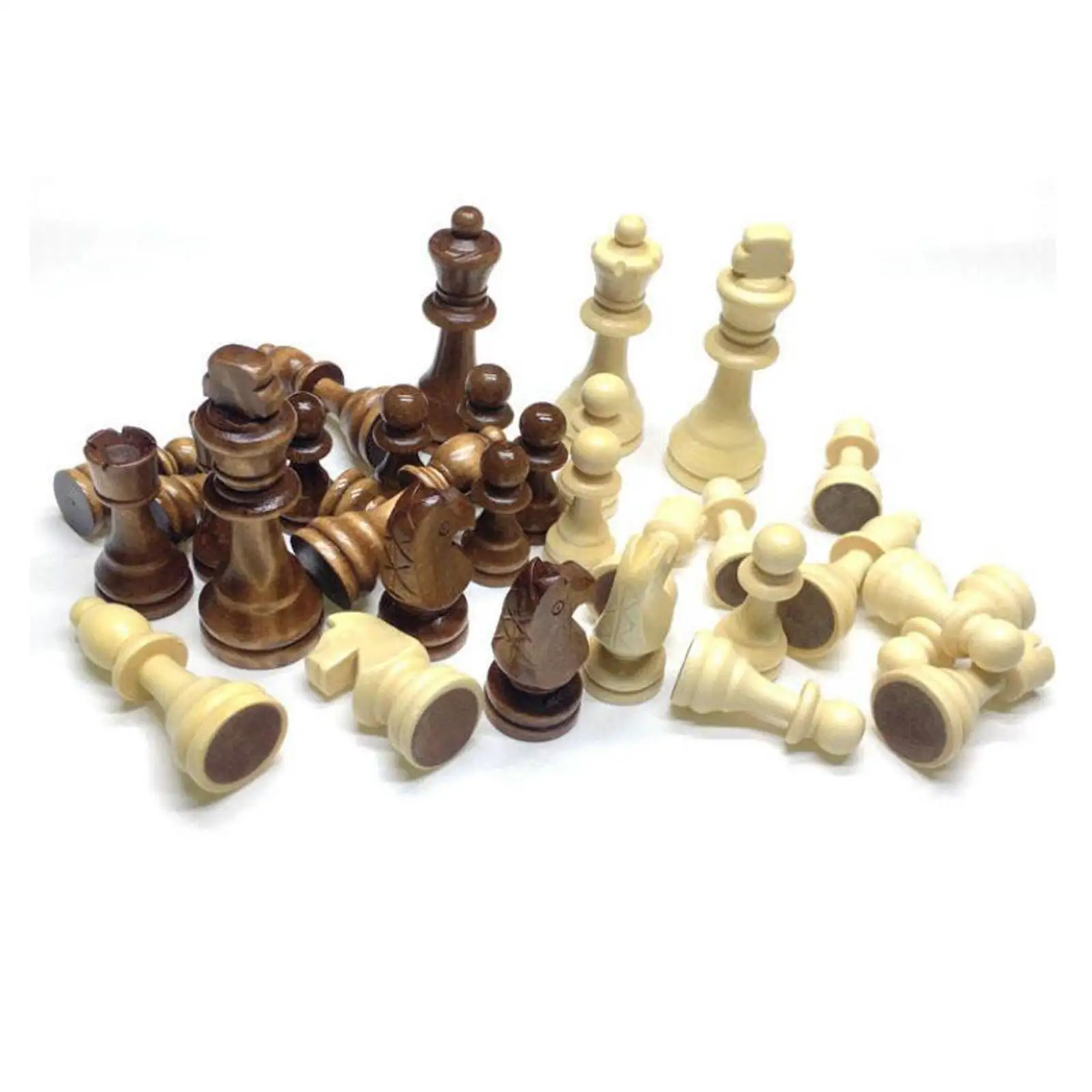 Набор деревянных шахматных фигур шахматные фигурки Настольная игрушка