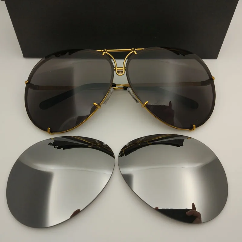 

New Replaceable lens Anti Reflective Oval Sunglasses Aesthetic Interchangeable Lens Brand Sunglasses Unisex Women Men Glasses