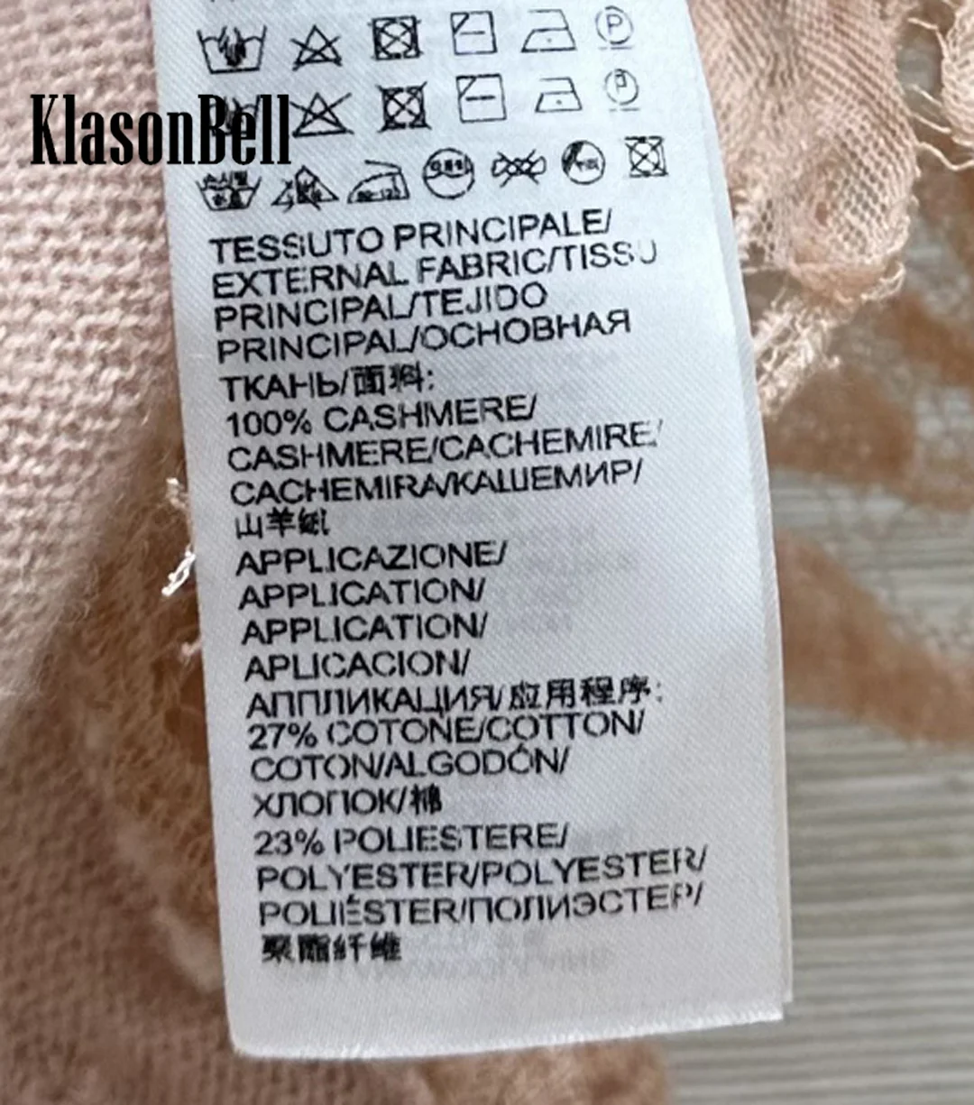10.24 KlasonBell женский элегантный кашемировый трикотаж с кружевным подолом и