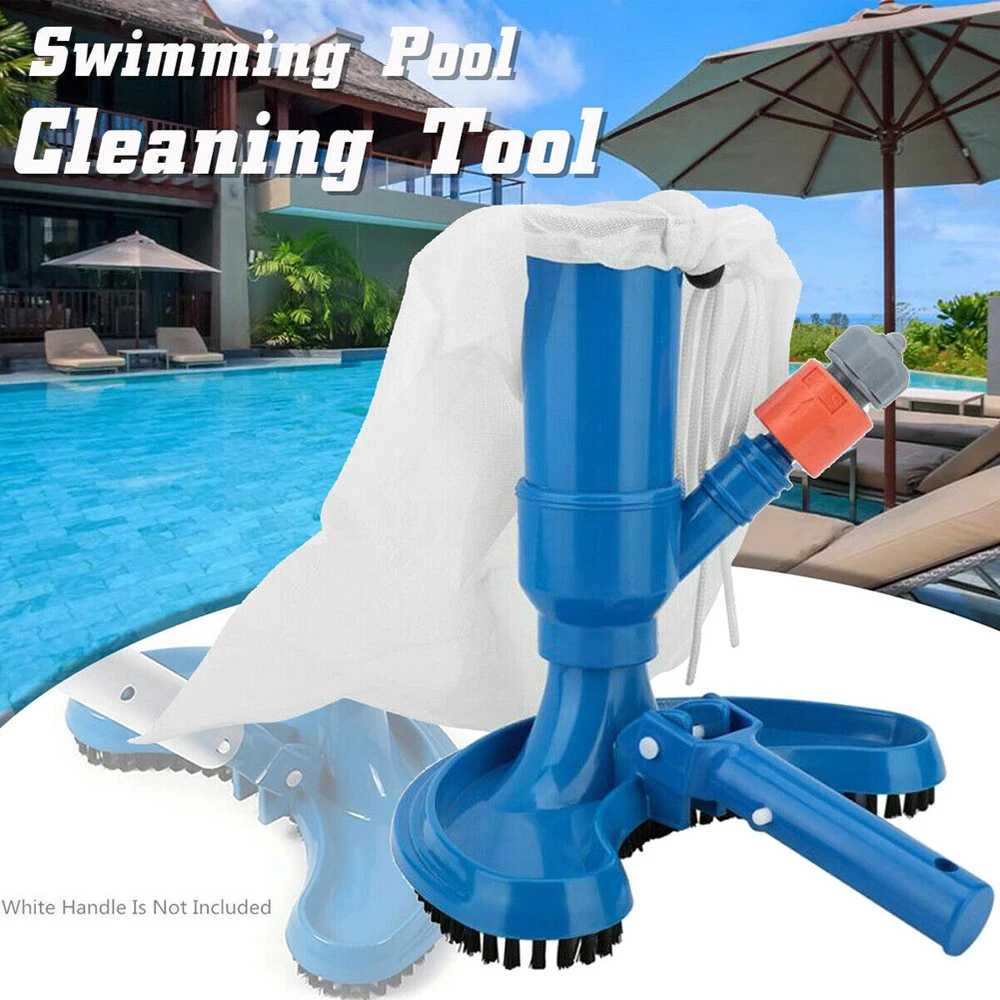 

Swimming Pool Vacuum Cleaner Cleaning Disinfect Tool Suction Head Pond Fountain Spa Pool Vacuum Cleaner Brush with Handle EU/US
