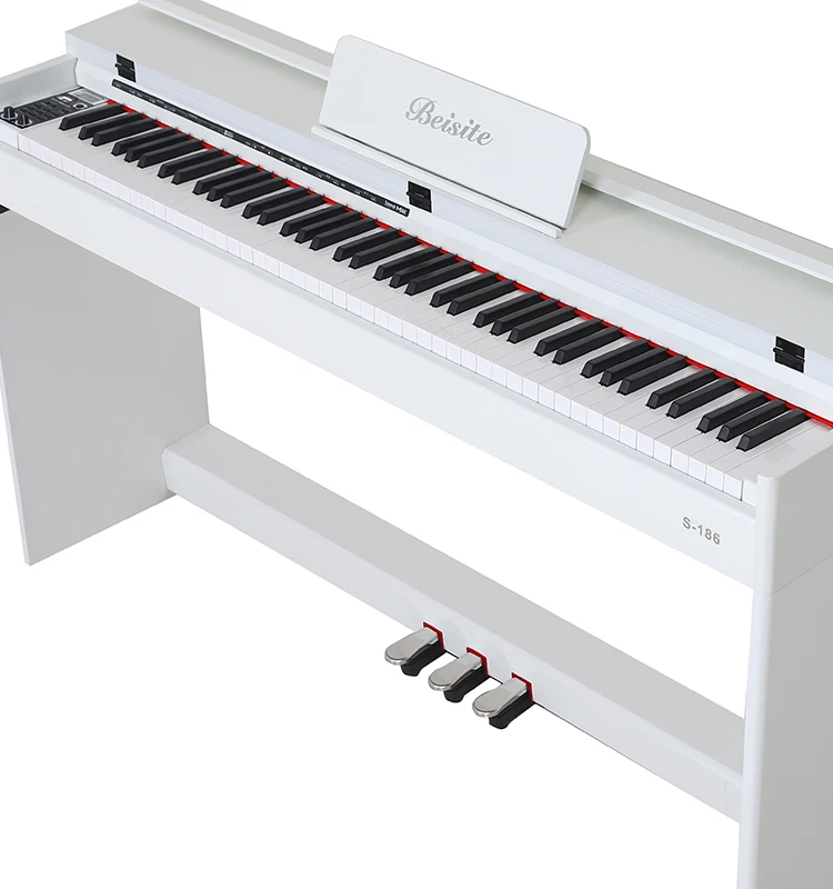 

Weighted Keys 88 Key Digital Baby Grand white Key board Piano