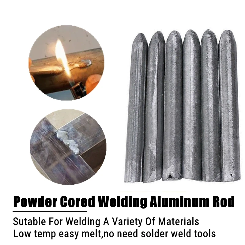 

Powder Cored Welding Aluminum Stick Weld Rod Low Temperature Easy Melt Aluminum Soldering Welding Rods For steel No Need Solder
