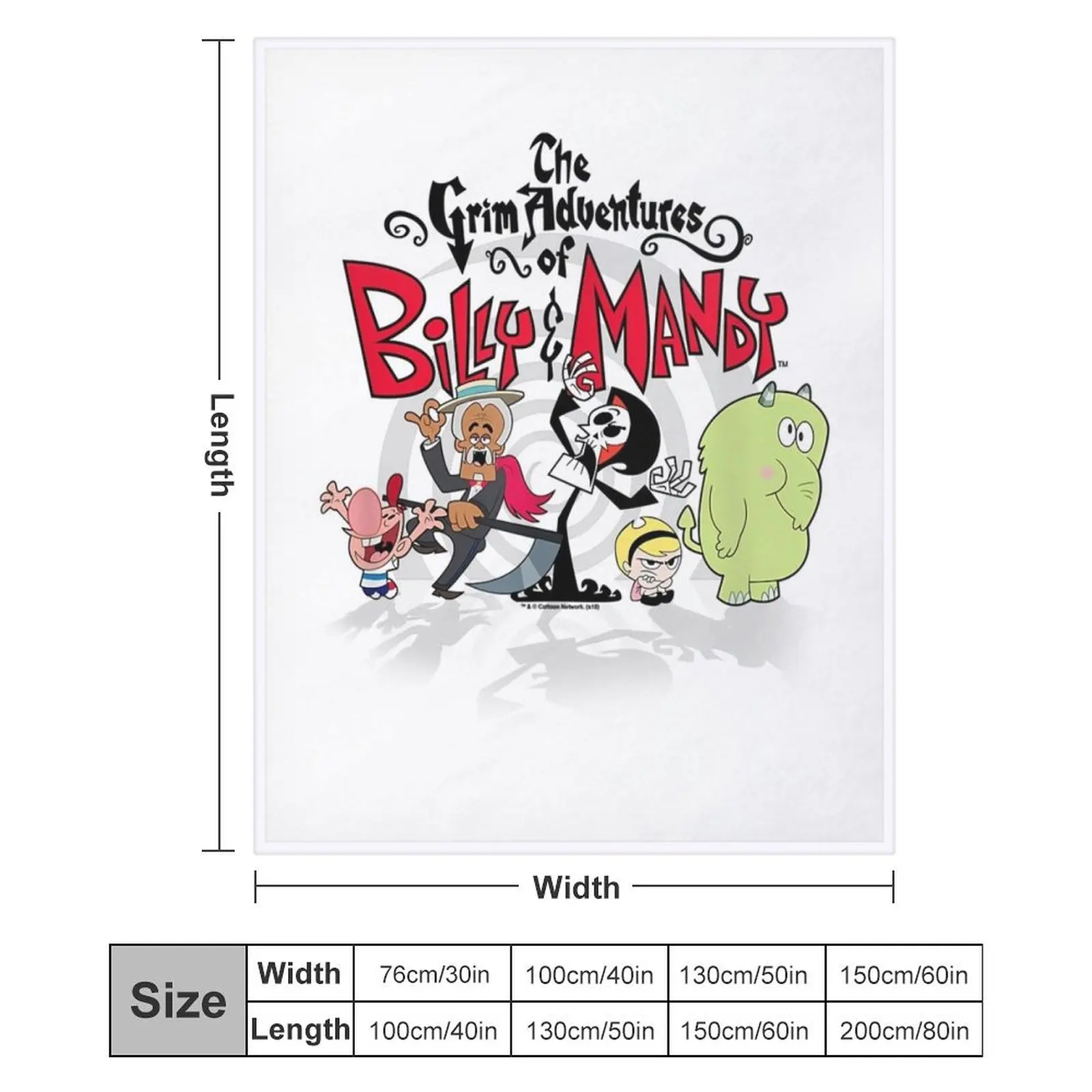 Одеяло The Grim Adventures Of Billy &amp Mandy Group Shot T волосатые диваны самые мягкие одеяла