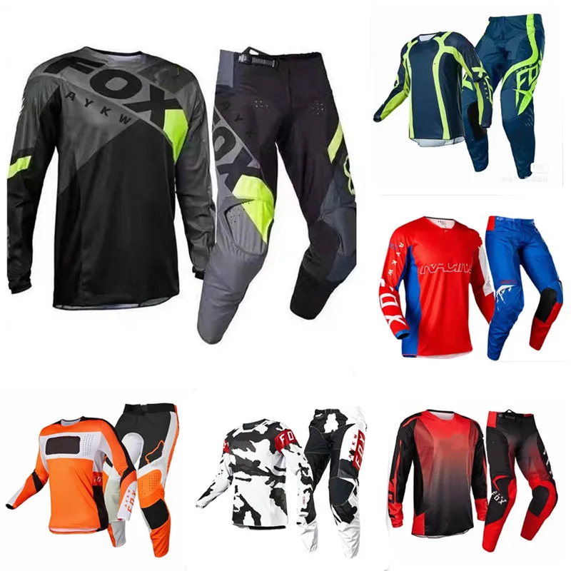 

Мужской комплект одежды для езды на мотоцикле Aykw Fox, Джерси и брюки для езды на велосипеде