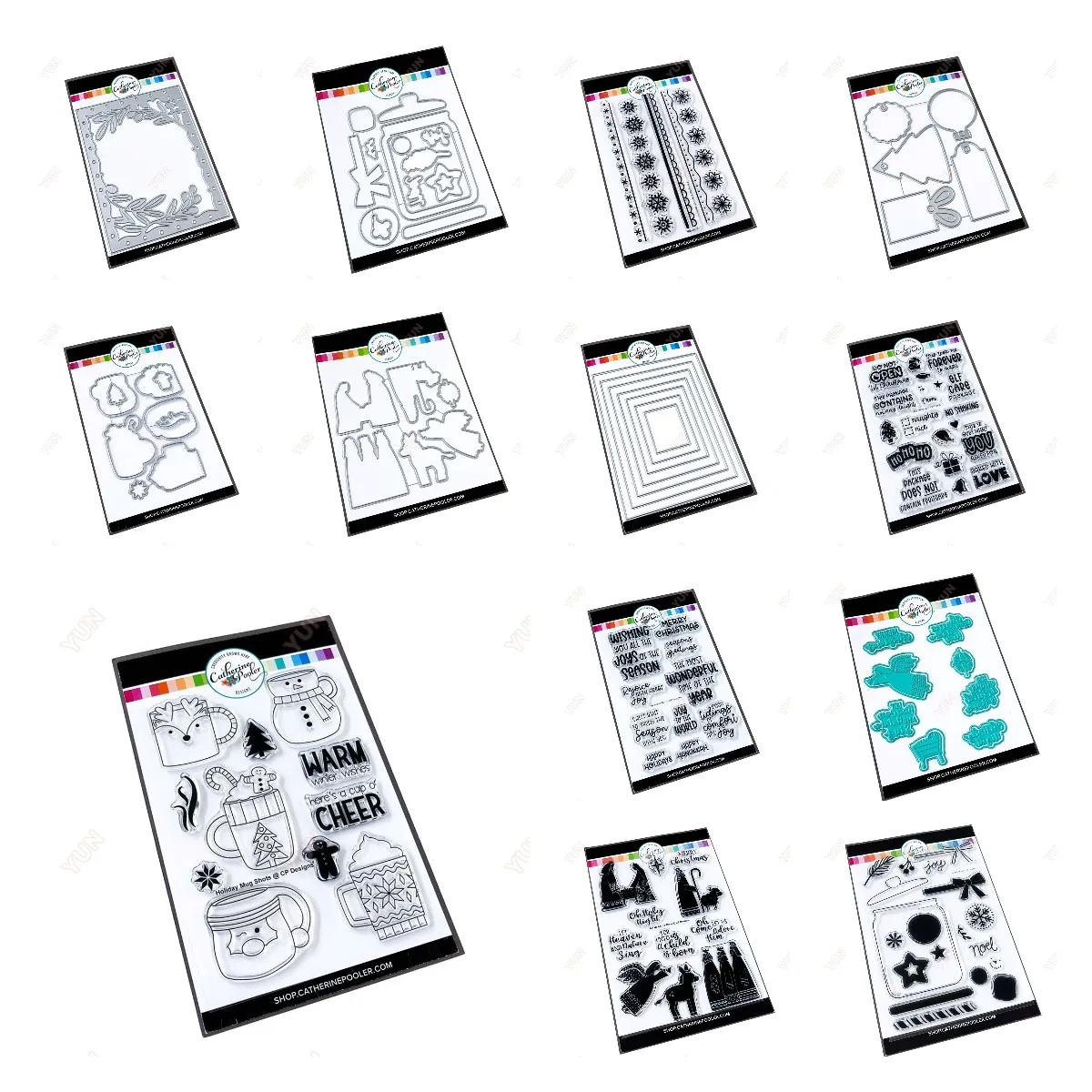 

Jar Full of Joy Holiday Mug Shots Rectangle Die Dot Stamping Plate Metal Cutting Die for Layering Stencils DIY Scrapbooking