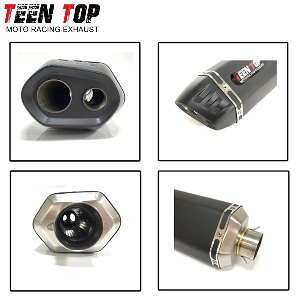 Универсальная выхлопная система мотоцикла 51 мм глушитель из нержавеющей стали