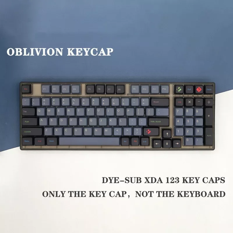

123 Keys/set GMK Oblivion Key Caps PBT Dye Sublimation Keycaps XDA Profile Keycap For 104 / 68 / 87 / 980 Keyboard