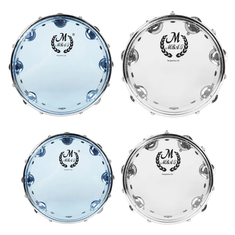 

Двухрядный Тамбурин, музыкальный ручной барабанный инструмент, ручной Колокольчик, металлическая черепица для фотостудии, концерта