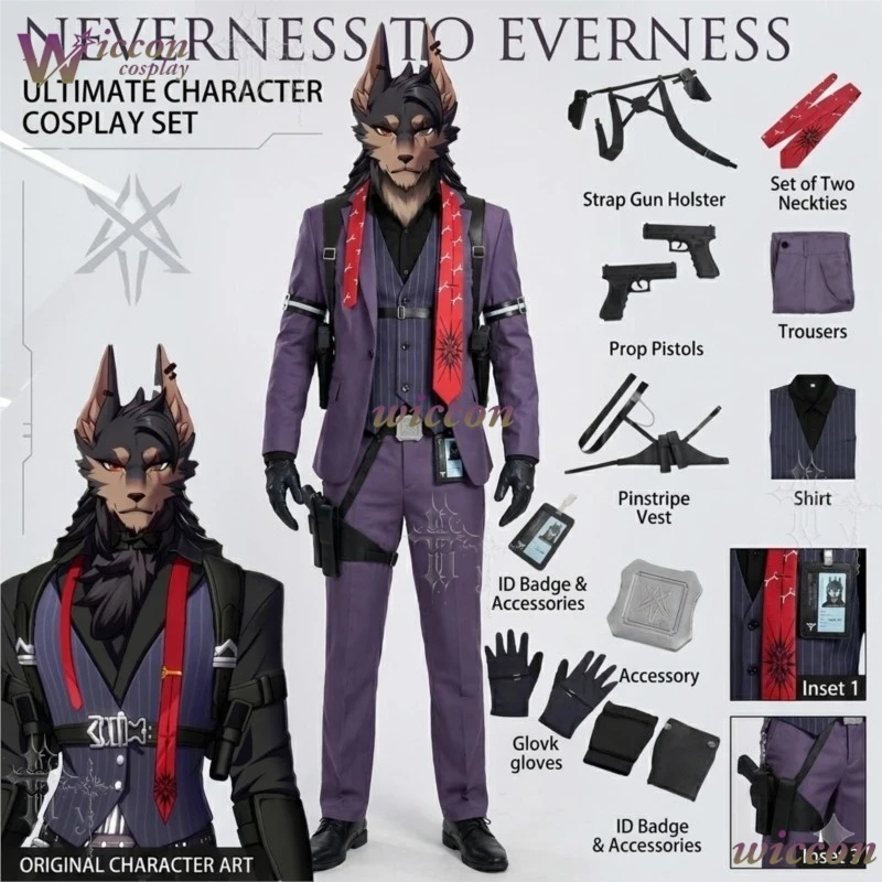 Костюм для косплея CosCCOS Neverness To Everness Yi Nanalie Zero Xun, полный комплект, унисекс, карнавальный наряд, реквизит, индивидуальный пошив, для игр и комиксов (art.: 3920dbbe87b7b) - 3920dbbe87b7b