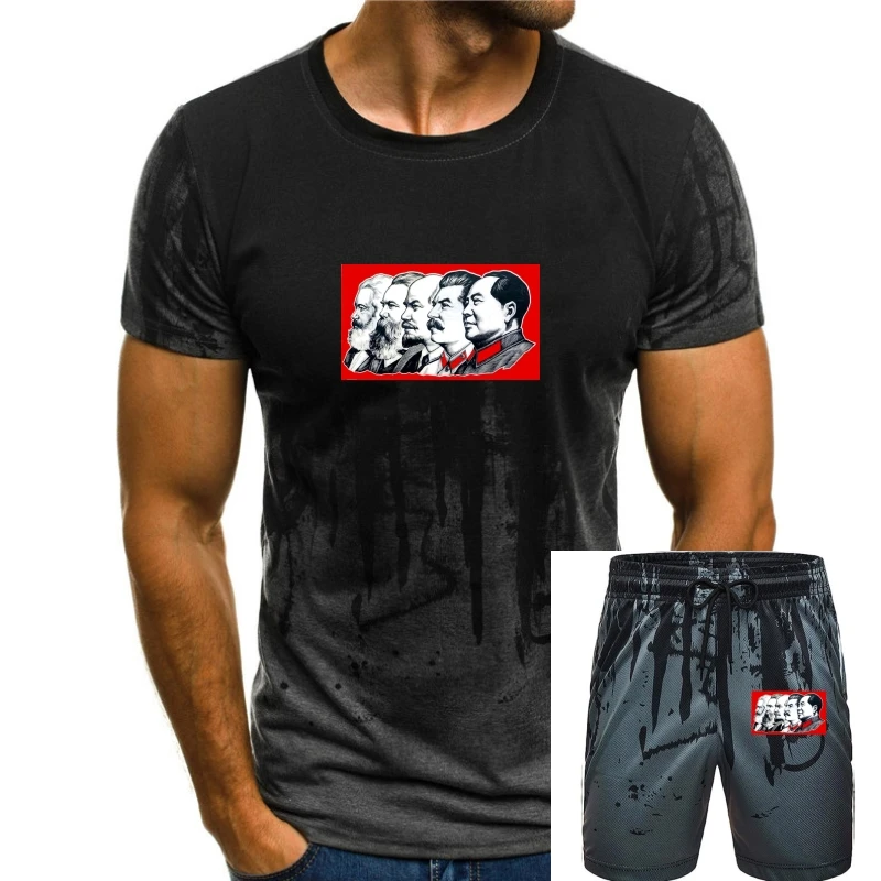 

T Shirt Marx and Engels, Marxism of Lenin and Stalin Mao Zedong Communism T shirt Tops Cotton Men Tee shirt Design High Quality